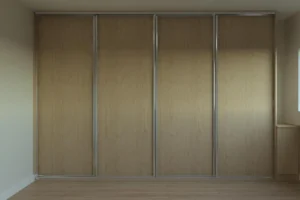 Volante sliding wardrobes in Light Natural Casella Oak installed in Hailsham, East sussex